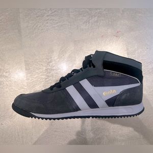 Size 9.5 Grey & White Gola High Tops. Nearly perfect condition.